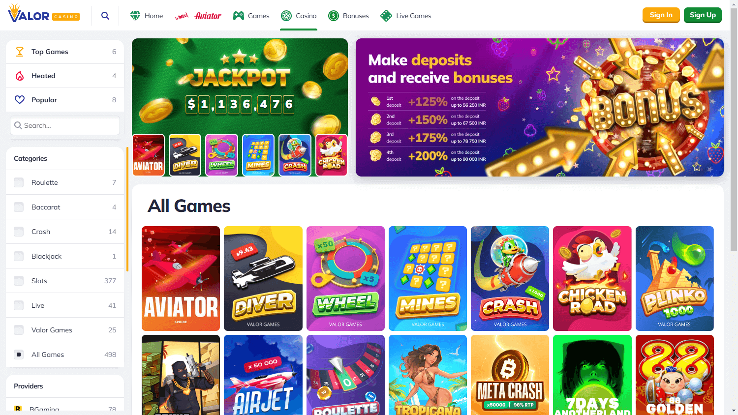 Valor casino